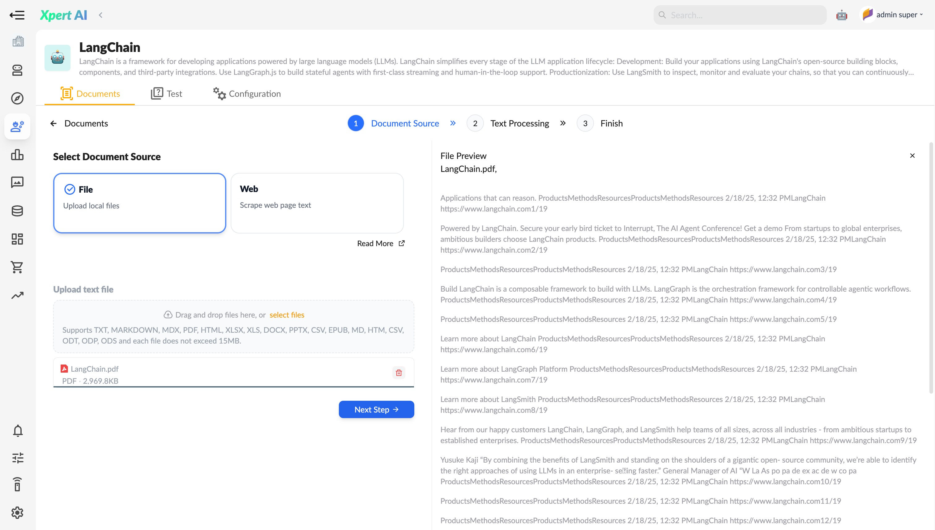 Upload Documents